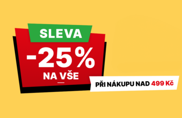 -25 % sleva na vše!