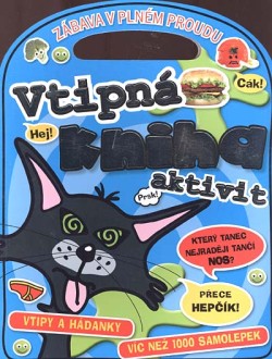 Vtipná kniha aktivit - Vtipy a hádanky + víc než 1000 samolepek