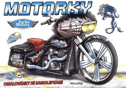 Turbo motory Motorky omalovánky se samolepkami