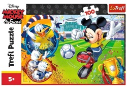 Puzzle 100D Mickey Mouse fotbal