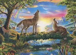 Puzzle 500D Vlci v přírodě
