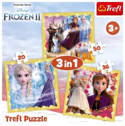 Puzzle 3v1 Frozen II