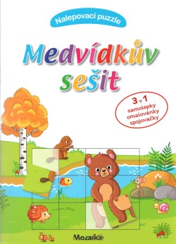 Nalepovací puzzle Medvídkův sešit