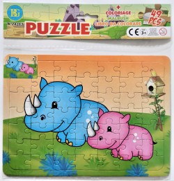 Puzzle + omalovánky BG