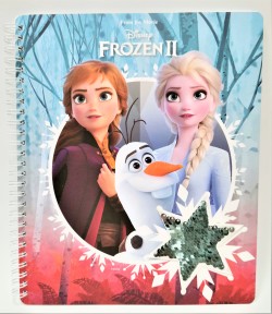 Zápisník se samolepkami Frozen hvězda