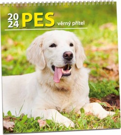 Pes věrný přítel 2024 - nástěnný kalendář