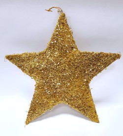 Hvězda 30 cm zlatá