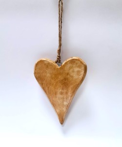 Srdce dřevo 15 cm