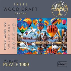 Puzzle 1000D dřevěné Balony