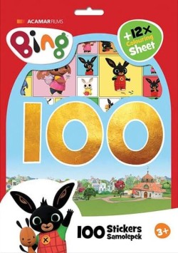 100 samolepek Bing