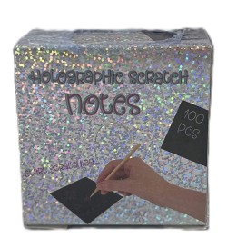 Vyškrabávací papírky 100ks holografické