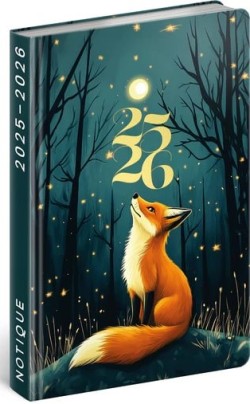 Diář 2025/2026 18měsíční liška