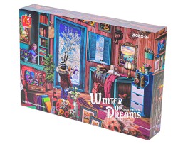 Puzzle zima 70x50cm 1000D