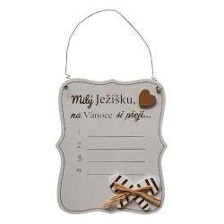 Cedulka Milý Ježíšku