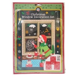 Dekorace okna vánoce