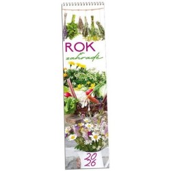 Rok v zahradě 2026 kravata - nástěnný kalendář