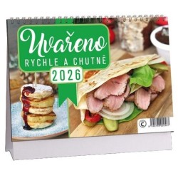 Uvařeno rychle a chutně 2026 - stolní kalendář