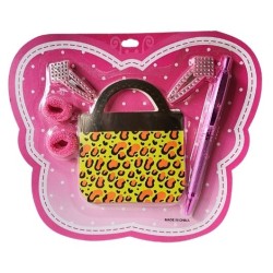 Zápisník s propiskou a sponkami