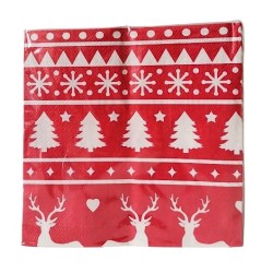 Ubrousky vánoční 33x33 vzor