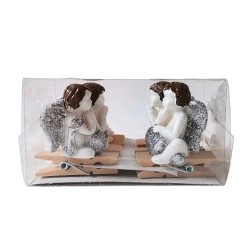 Kolíčky 6 ks anděl