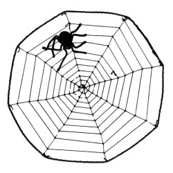Dekorace pavoučí síť