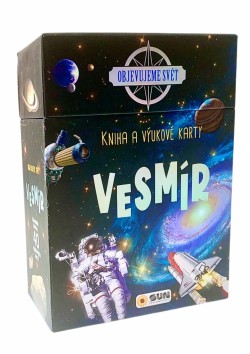 Kniha a výukové karty Vesmír