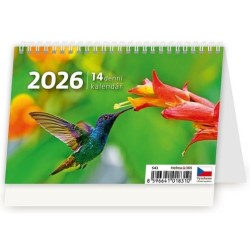 Mini 14 denní 2026 - stolní kalendář