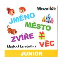 Hra Junior - Jméno, město, zvíře, věc