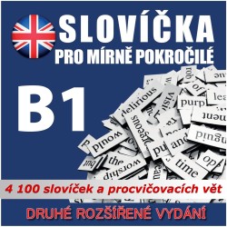Angličtina - slovíčka pro mírně pokročilé B1