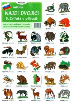 Pexeso ruština Zvířata v přírodě