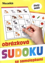 Obrázková sudoku se samolepkami žluté