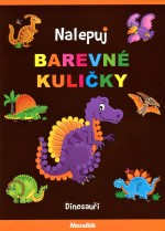 Nalepuj barevné kuličky - Dinosauři