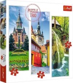 Puzzle 3x300D Vítězné náměstí, Segešvár, Vodopád Bigár