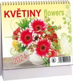 Květiny 2024 - stolní mini kalendář