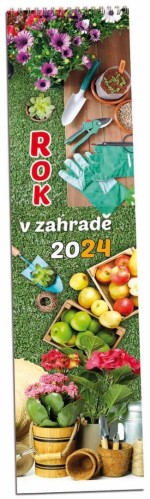 Rok v zahradě 2024 - nástěnný kalendář, úzký