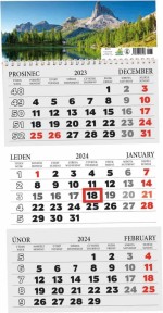 Tříměsíční 2024 - nástěnný kalendář