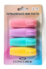 Zvýrazňovače pastel mini 4 ks