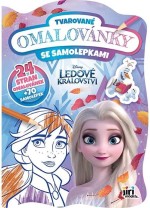 Tvarované omalovánky se samolepkami - Ledové království