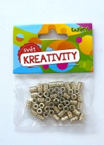 Zlaté korálky 5x7 mm 50ks