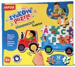 Zvukové puzzle Písmenkový traktor