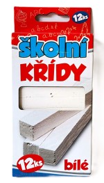 Křídy školní bílé 12ks