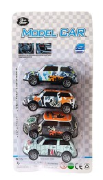 Auto terénní 7,5cm zpětný chod 4ks
