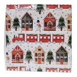 Ubrousky Vánoce vlak 20 ks 33x33cm