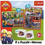 Puzzle 2v1+pexeso Požárník Sam