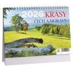 Krásy Čech a Moravy 2026 - stolní kalendář