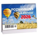 Poznámkový balóny 2026 mikro - stolní kalendář