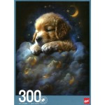 Puzzle 38x25 cm spící štěňátko