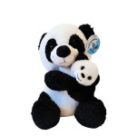 Zvířátko plyšové sedící 24cm s mládětem