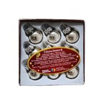 Kouličky 9 ks krabička stříbrné