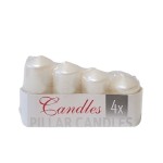 Svíčky 4 ks bílé schody